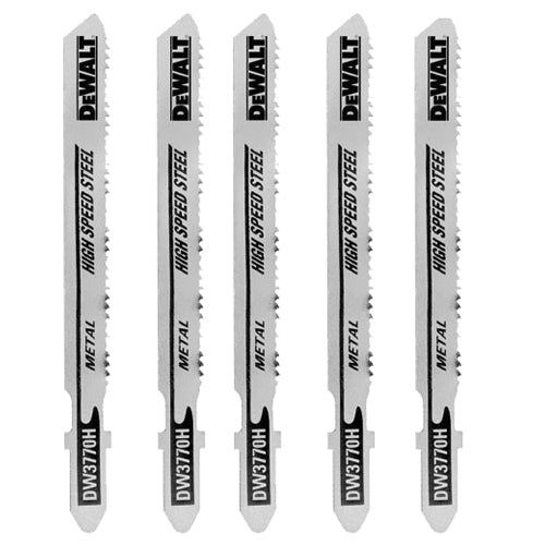 Dewalt Dw3770-5 3" 14Tpi Metal Cutting Jig Saw Blade T-Shank (5 Pack) - Ace Tool Group - DeWalt
