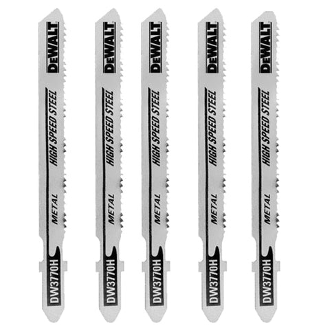 Dewalt Dw3770-5 3" 14Tpi Metal Cutting Jig Saw Blade T-Shank (5 Pack) - Ace Tool Group - DeWalt