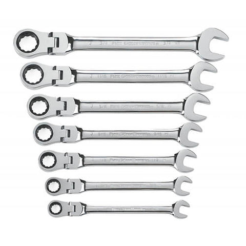 GearWrench 9700 7pc. 12 pt. Flex Ratchet Wrench Set - Ace Tool Group - Gearwrench