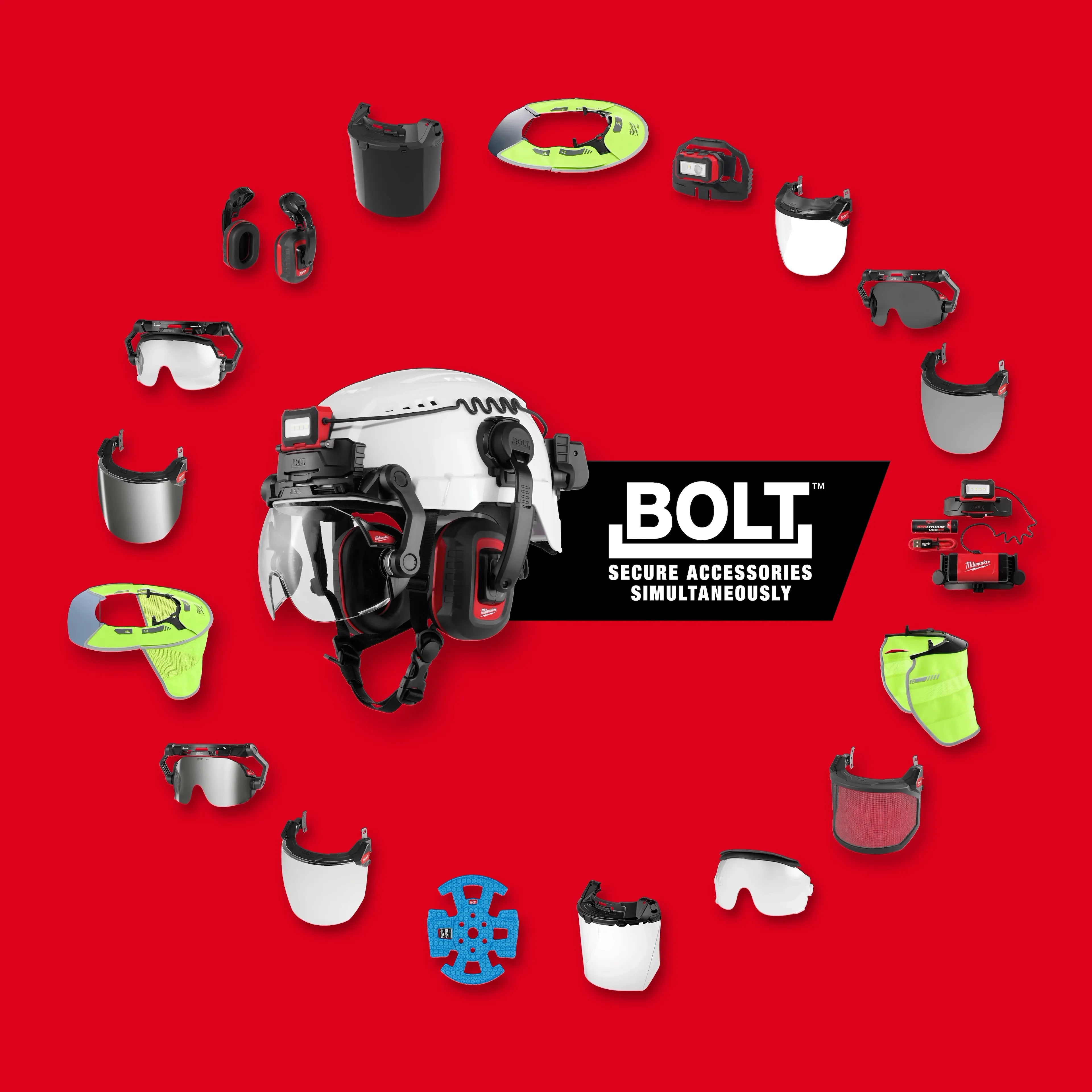 Milwaukee 48-73-1067 BOLT™ Safety Helmet Chin Strap - Ace Tool Group - Milwaukee