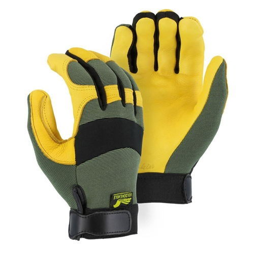 Majestic 2150GR Mechanics Gloves Green