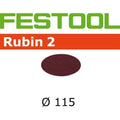 Festool 499089 P120 Grit Rubin 2 Abrasives for RAS 115 Pack of 50 - Ace Tool Group - Festool