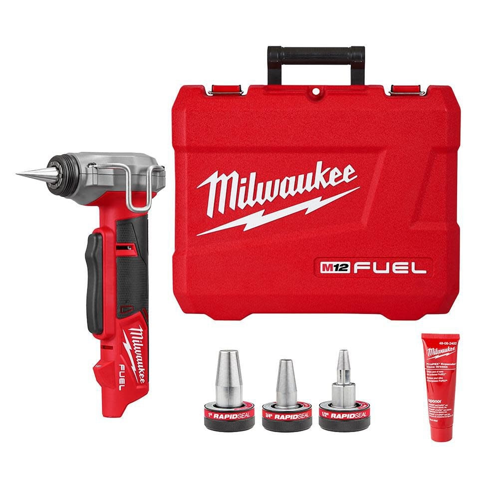 Milwaukee 2532-20 M12 FUEL ProPEX Expander w/ 1/2"-1" RAPID SEAL ProPEX Expander Heads - Ace Tool Group - Milwaukee