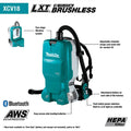 Makita XCV18ZX 18V Cordless 1.6 Gal Dust Extractor - Ace Tool Group - Makita