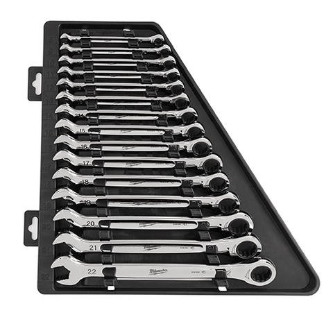 Milwaukee 48-22-9516 15 piece Ratcheting Wrench Set - Ace Tool Group - Milwaukee