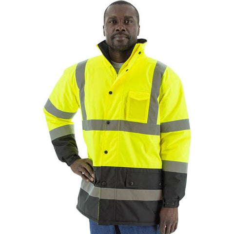 Majestic 75-1303 Hi-Viz Parka Fleece Lining ANSI Class 3 - Ace Tool Group - Majestic