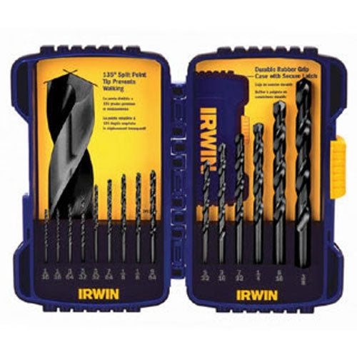 Irwin 314015 Black Oxide Metal Index Drill Bit Set 15Pc - Ace Tool Group - Irwin