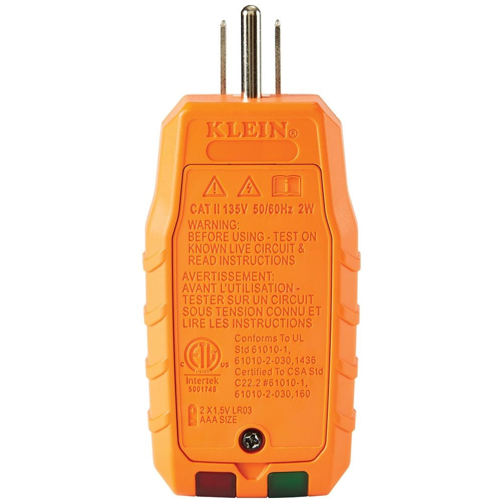 Klein Tools RT250 GFCI Receptacle Tester with LCD - Ace Tool Group - Klein
