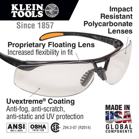Klein 60057 Protective Frameless Eyewear Brown Lens - Ace Tool Group - Klein