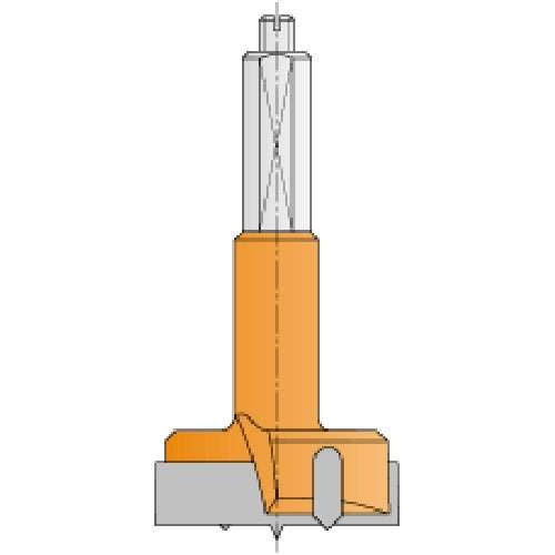 Cmt 369.180.12 Hinge Boring Bit 18X70 Lh - Ace Tool Group - CMT