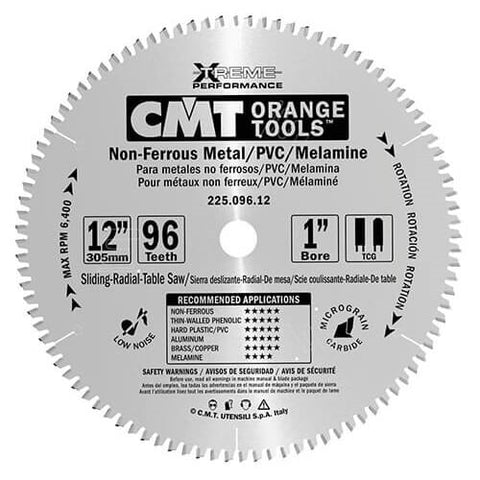 CMT-225.696.12 Non-Ferrous Metal Circular Saw Blade - Ace Tool Group - CMT