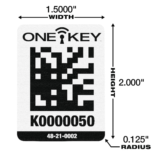 Milwaukee 48-21-0002 ONE-KEY Asset ID Tag - Lg. Plastic Surface - Ace Tool Group - Milwaukee