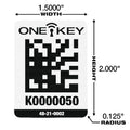 Milwaukee 48-21-0002 ONE-KEY Asset ID Tag - Lg. Plastic Surface - Ace Tool Group - Milwaukee