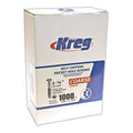 Kreg Blue-Kote WR Pocket Screws - 1-1/4", #8 Coarse, Washer-Head, 1200ct - Ace Tool Group - Kreg