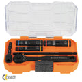 Klein 65238 Flip Socket Set, SAE, 3 Pc - Ace Tool Group - Klein