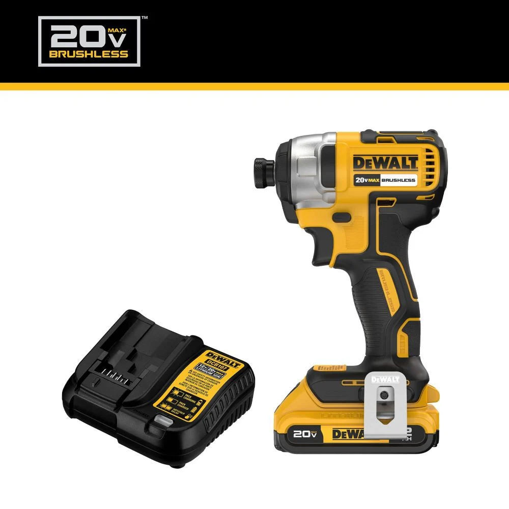 DeWalt DCF787D1 20V MAX Brushless Cordless 1/4 Inch Impact Driver Kit