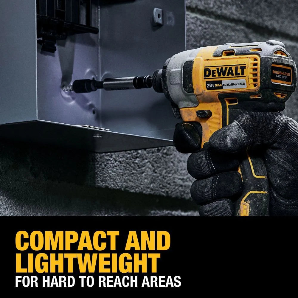 DeWalt DCF787D1 20V MAX Brushless Cordless 1/4 Inch Impact Driver Kit
