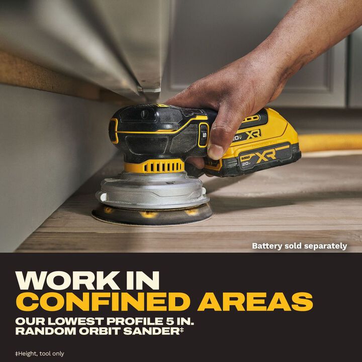 Dewalt DCW211B 20V MAX* XR® 5 In. Random Orbital Sander (Tool Only)