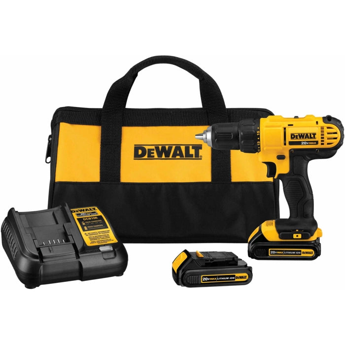Dewalt DCD771C2 20V MAX Li-Ion Compact Drill and Driver Kit