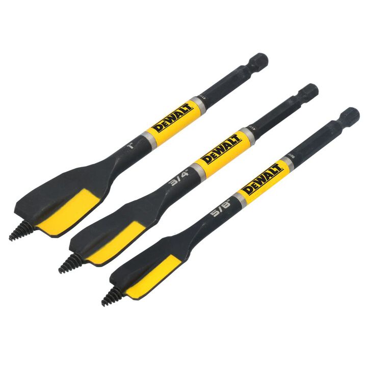 Dewalt DWAWDNS3PC 3 PC ELITE Nail Cutting Spade Bit Set (5/8", 3/4", 1") - Ace Tool Group - DEWALT
