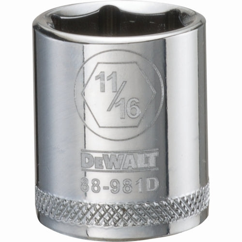 Dewalt Dwmt88981Osp 6 Point 3/8'' Drive Socket 11/16'' Sae - Ace Tool Group - DeWalt