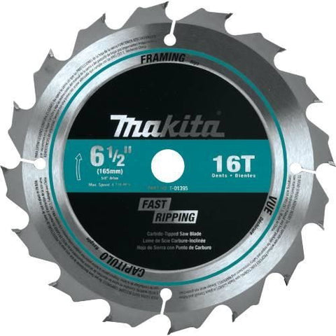 Makita T-01395 6-1/2" Cordless Circular Saw Blade - Ace Tool Group - Makita