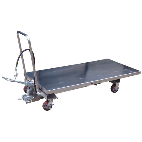 Vestil Air Ss Cart 1000 Lb 31.5x63 - Ace Tool Group - Vestil