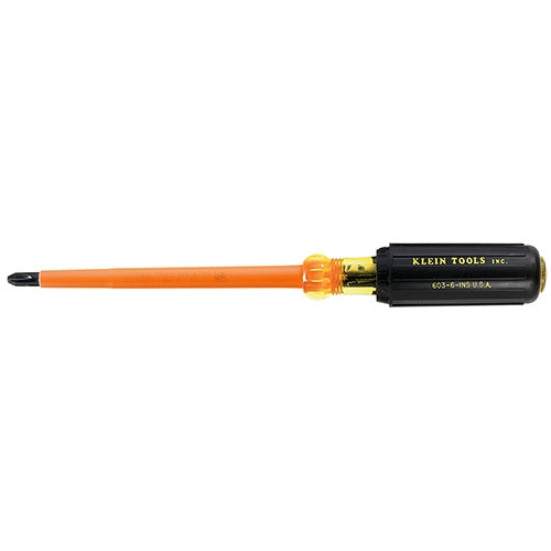 Klein Tools 6337INS Insulated #3 Phillips Tip - 7'' (178 mm) Screwdriver - Ace Tool Group - Klein