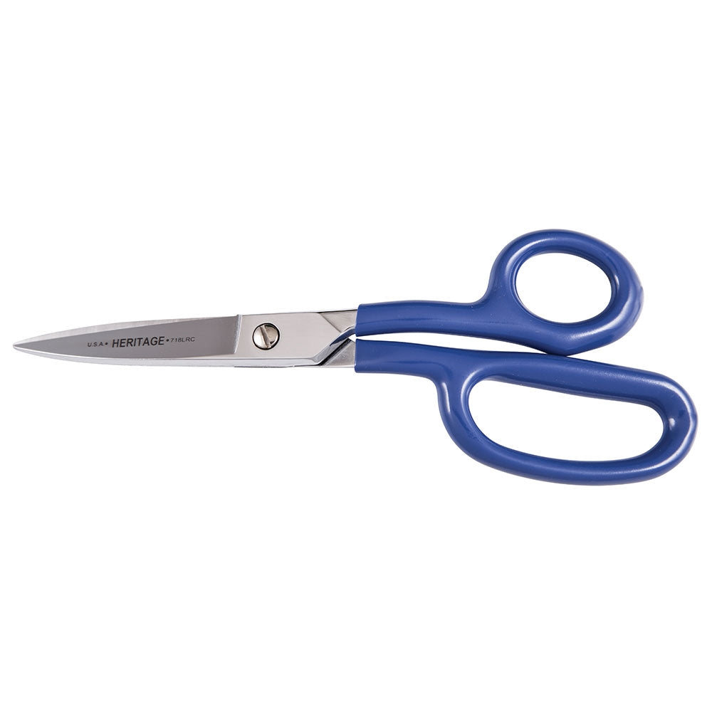 Klein G718LRC Carpet Shear, Curved, Coated Handle, 9'' - Ace Tool Group - Klein