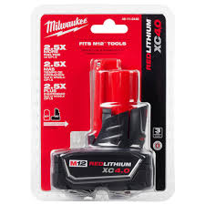 Milwaukee 48-11-2440 M12 REDLITHIUM 4.0AH XC BAT