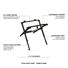 Milwaukee 48-08-0561 MILWAUKEE FOLDING TABLE SAW STAND - Ace Tool Group - Milwaukee
