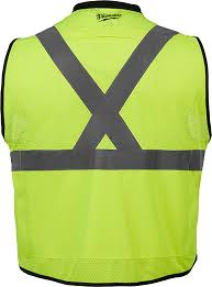 Milwaukee 48-73-5061 High Visibility Yellow Safety Vest - S/M (CSA) 12 Pack