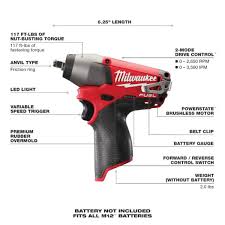 Milwaukee 2454-20 M12 FUEL 3/8" IMPACT WRENCH - BARE TOOL