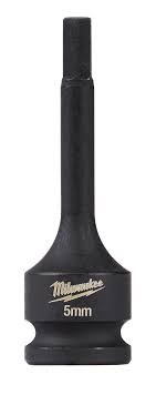 Milwaukee 49-66-5145 Shockwave Lineman's 1/2" Drive - 5mm Hex Bit Socket - Ace Tool Group - Milwaukee