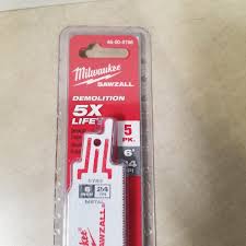 Milwaukee 48-00-5786 Sawzall Blade 24T 6 Inch Torch 5 Pack