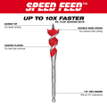 Milwaukee 48-13-0058 SPEED FEED Wood Bit 5/8" x 6" - Ace Tool Group - Milwaukee