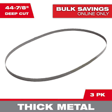 Milwaukee 48-39-0501 Bandsaw Blade 10T 44-7/8 Inchs 3 Pk - Ace Tool Group - Milwaukee