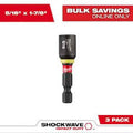 Milwaukee 49-66-4506 SHOCKWAVE Impact Duty 7/16" x 1-7/8" Magnetic Nut Driver - Ace Tool Group - Milwaukee