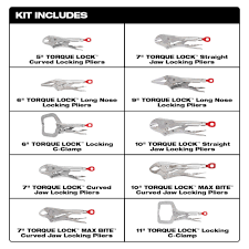 Milwaukee 48-22-3690 10PC TORQUELOCK PLIERS KIT - Ace Tool Group - Milwaukee