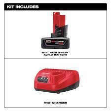 Milwaukee 48-59-2440 M12 XC4.0 Starter Kit - Ace Tool Group - Milwaukee