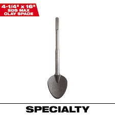 Milwaukee 48-62-4094 SDS MAX Clay Spade Chisel 4 1/4" X 16" - Ace Tool Group - Milwaukee