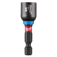 Milwaukee 49-66-4705 SHOCKWAVE Impact Duty 3/8" x 1-7/8" Magnetic Nut Driver BULK 10 - Ace Tool Group - Milwaukee