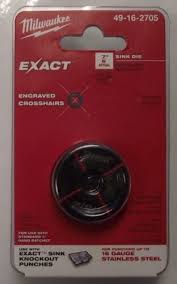 Milwaukee 49-16-2705 EXACT 7/8" SINK DIE