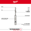 Milwaukee 48-89-4870 SHOCKWAVE 8-32 SAE Impact Drill Tap - Ace Tool Group - Milwaukee