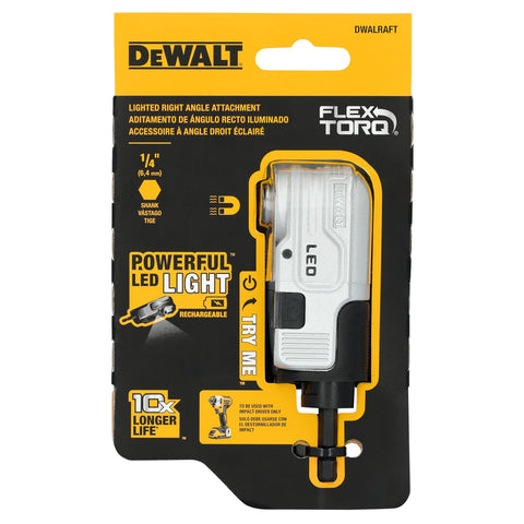 DeWalt DWALRAFT FLEXTORQ Lighted Modular Right Angle Attachment - Ace Tool Group - DeWalt