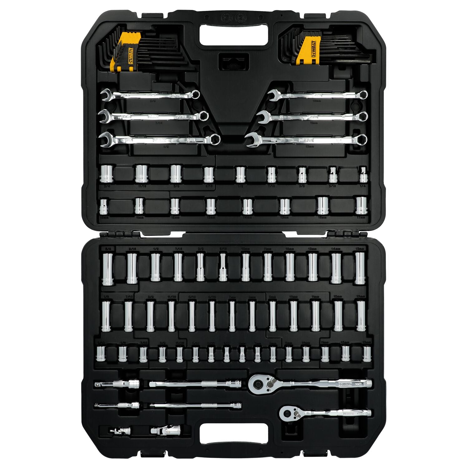 DeWalt DWMT45407 ToughSeries 100 pc. 2 Drive Mechanics Tool Set - Ace Tool Group - DeWalt