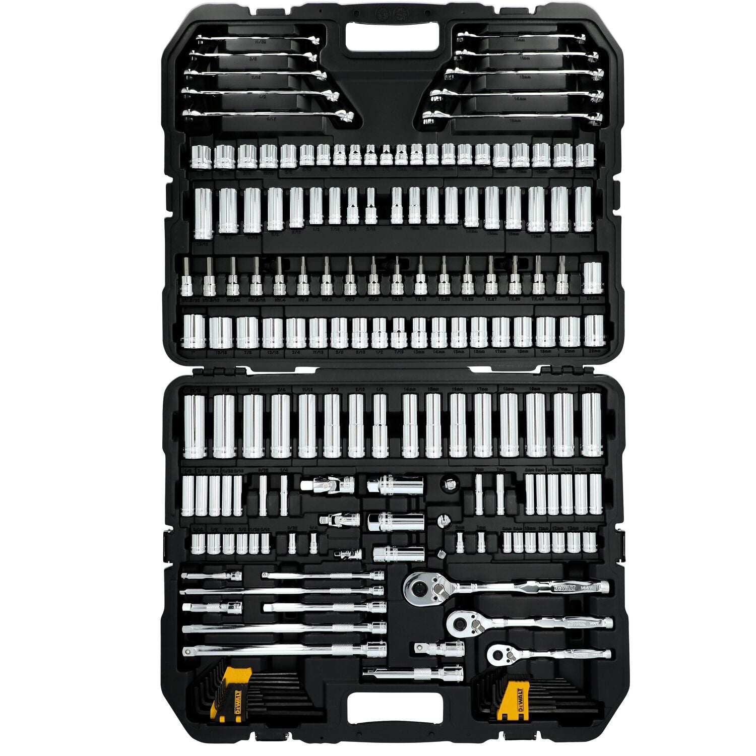 DeWalt DWMT45409 ToughSeries 185 pc. 3 Drive Mechanics Tool Set - Ace Tool Group - DeWalt