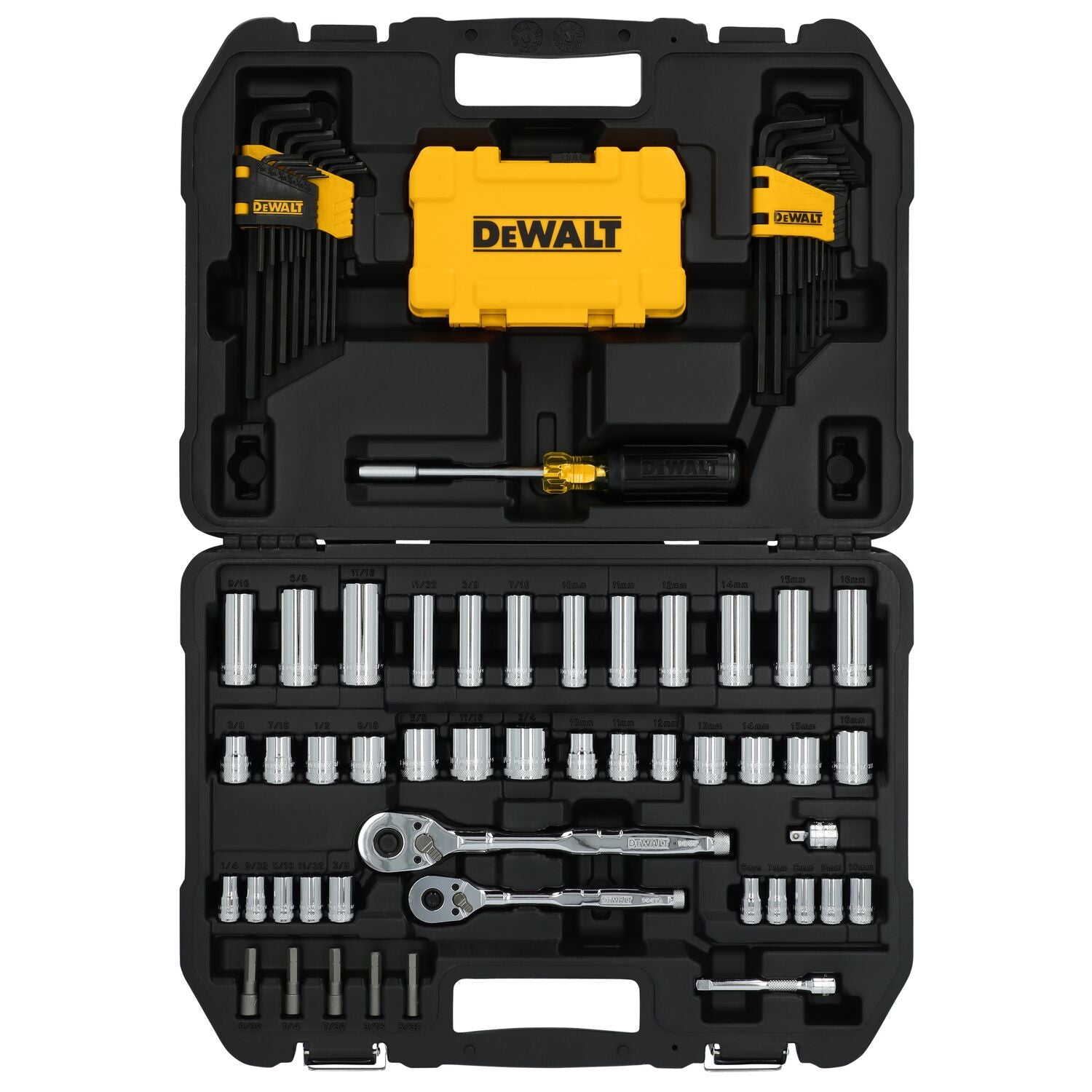 DeWalt DWMT45410 ToughSeries 96 pc. 1/4 in. and 3/8 in. Mechanics Tool Set - Ace Tool Group - DeWalt