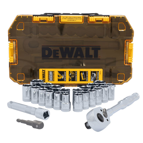 DeWalt DWMT45414 ToughSeries 23 pc. TOUGH BOX 1/2 in. Drive Mechanics Tool Set - Ace Tool Group - DeWalt