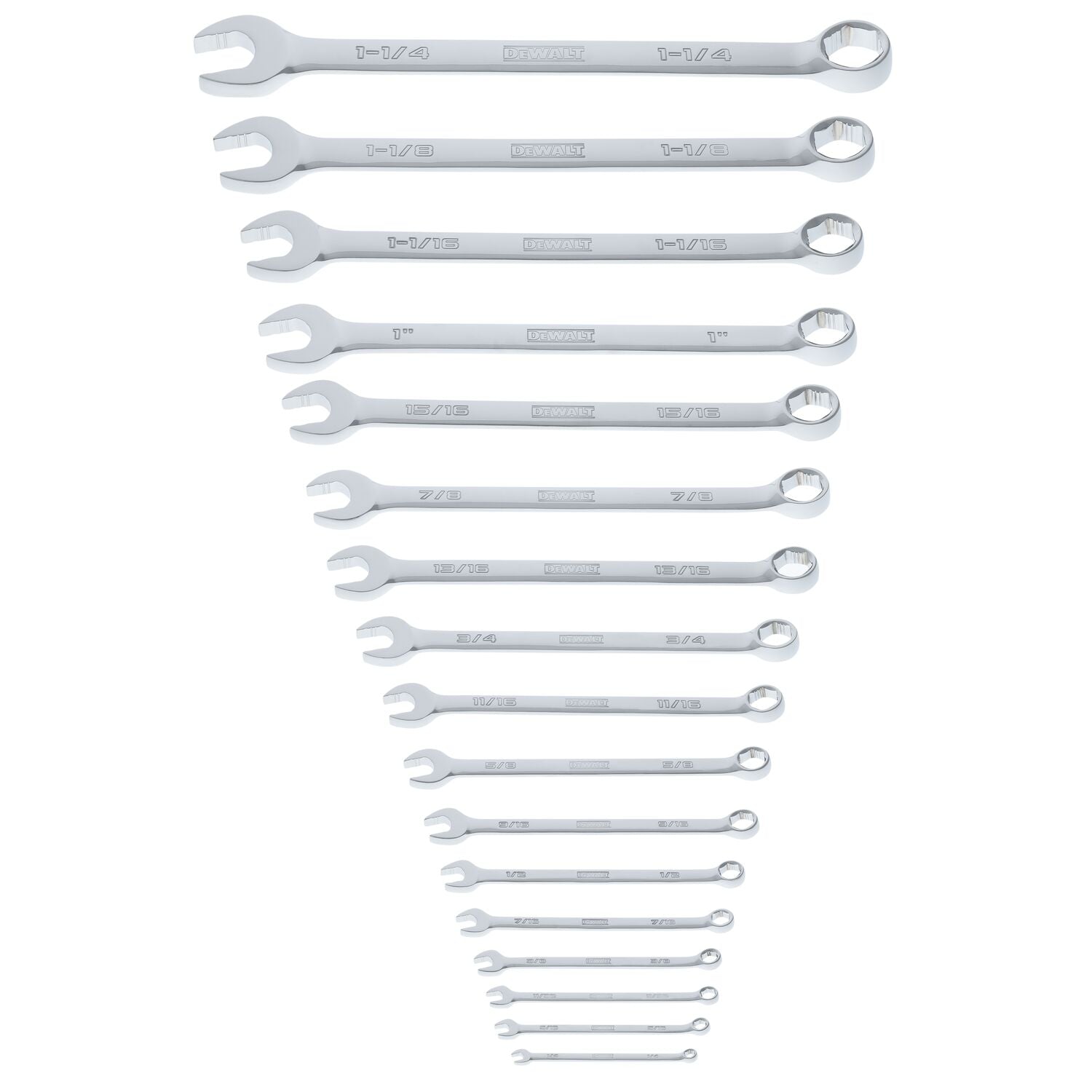 DeWalt DWMT45428 ToughSeries 17-Piece SAE Combination Wrench Set - Ace Tool Group - DeWalt